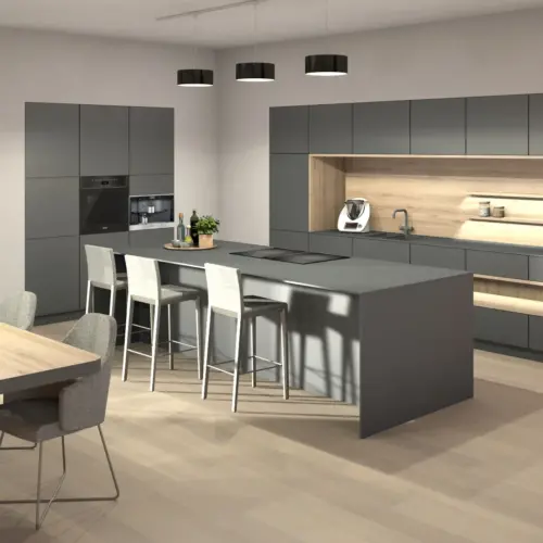 interior design photorealistic rendering palette cad kitchen design